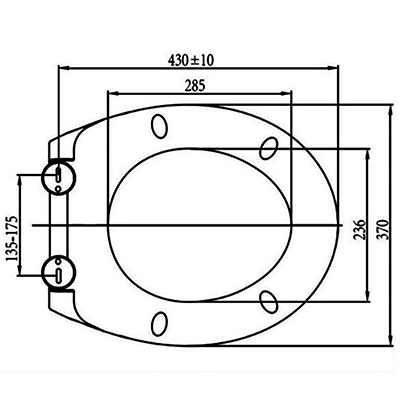 standard size toilet seat