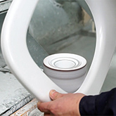 polishing toilet seat