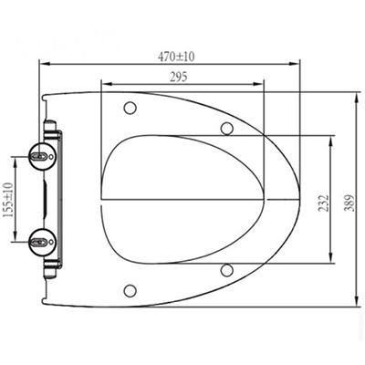 v shape toilet seat cover