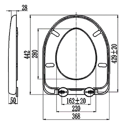 toilet seat U shape