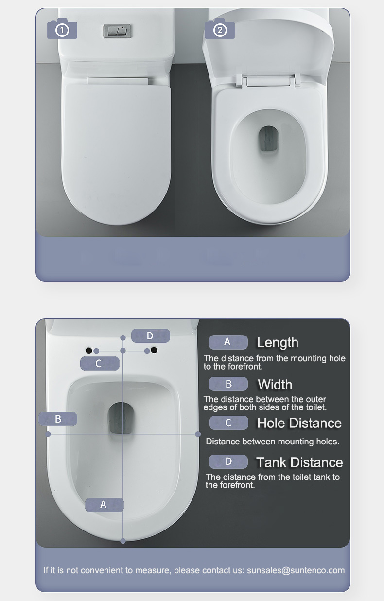 how to measure the toilet tank